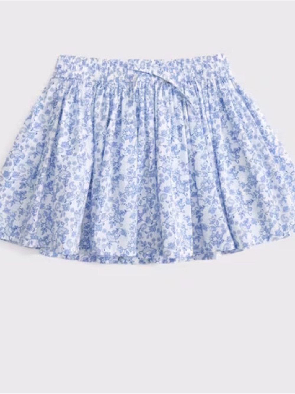 NWOT abercrombie kids Light Blue Floral Skater Skirt